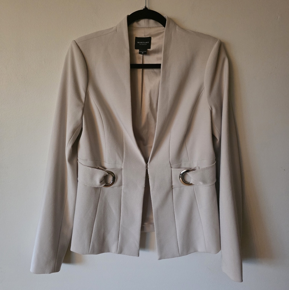 Marciano Los Angeles Tailored Blazer Jacket - Beige